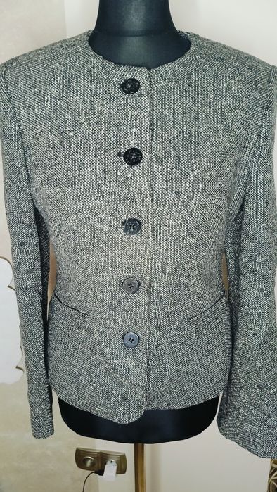 Żakiet szary melanż