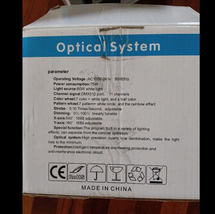 Głowy ruchome 60W Gobo