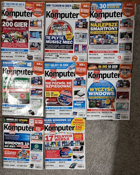 Kolekcjonerskie numery czasopisma Komputer Świat