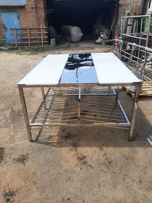 Столи, підставки, тумби, мийки, полиці, стелажі, зонти, нержавійки