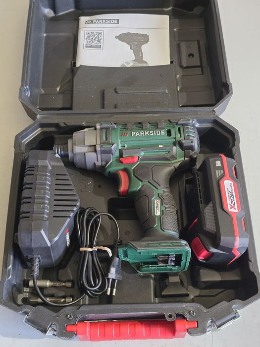 Aparafusadora impacto bits 20v parkside