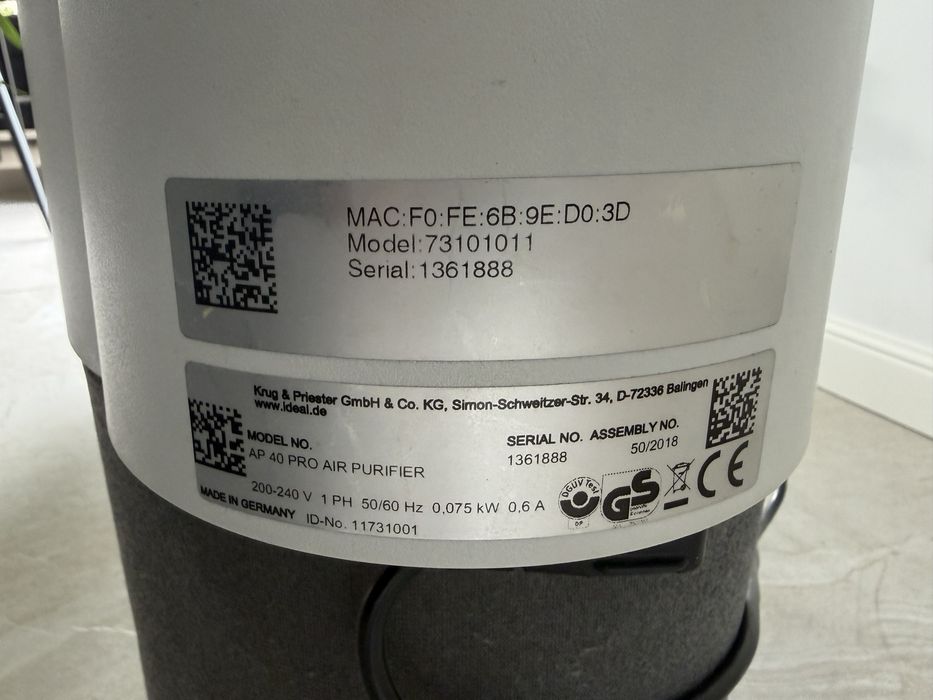 Ideal AP40 pro air purifier oczyszczacz powietrza