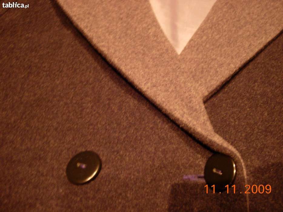 Super markowy płaszcz oversize wełna+kaszmir r.38-40