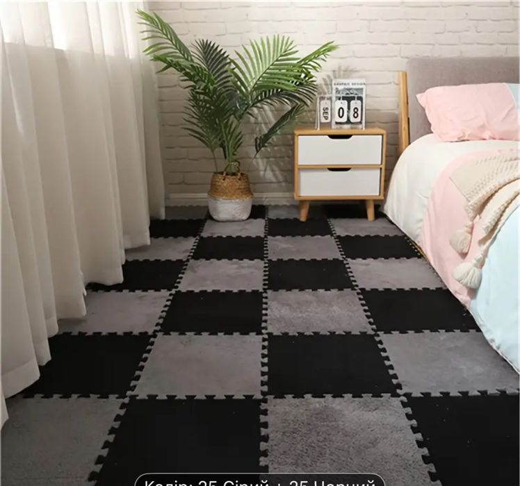 Килим пазл з EVA піни теплий та мʼякий