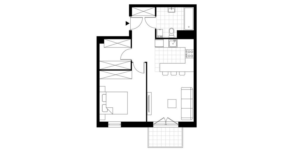 2-pokojowe mieszkanie 48m2 + balkon