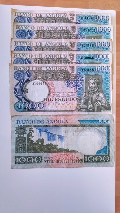 Colecção rara 40 Notas Banco Angola
