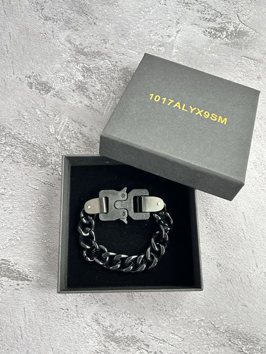 Браслет Alyx 1017 9SM 20.5 см / Браслет на руку Алікс чорний Алух
