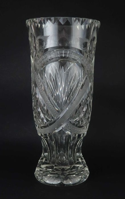 Jarra antiga em Vidro Lapidado - 28.5 cm