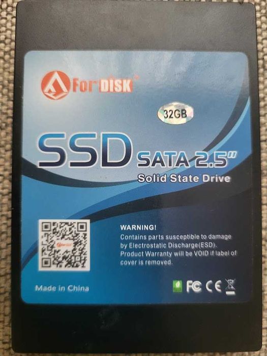 Внешний Sata SSD диск 32Gb 2.5 ForDisk карман