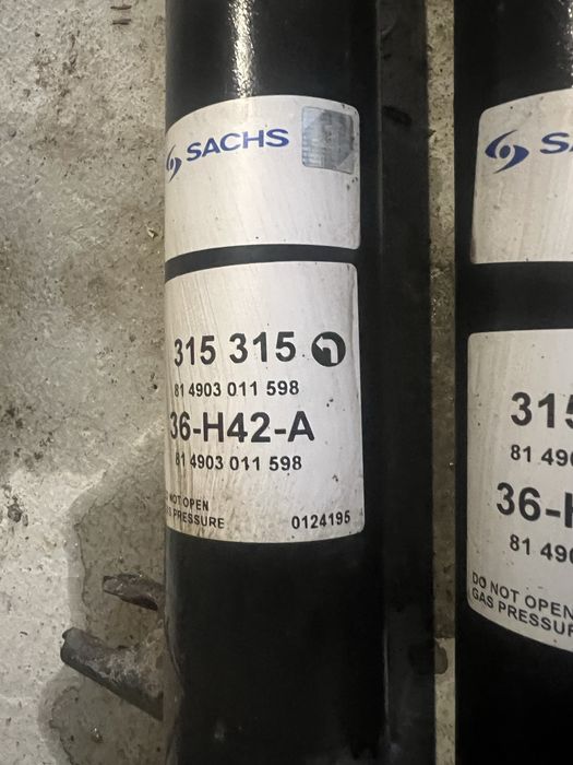 Продам амортнзатори SACH ціна за 1 штуку 100$