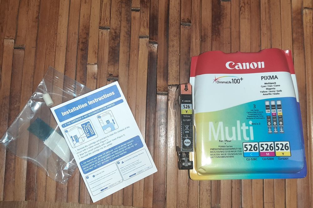 Tinteiro Impressora Canon Pixma Series Amarelo 526Y