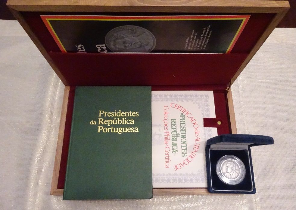 Medalhas em prata - Presidentes da Republica Portuguesa 1910 a 1986