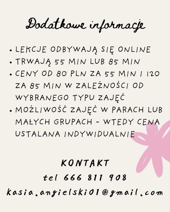 Lekcje języka angielskiego