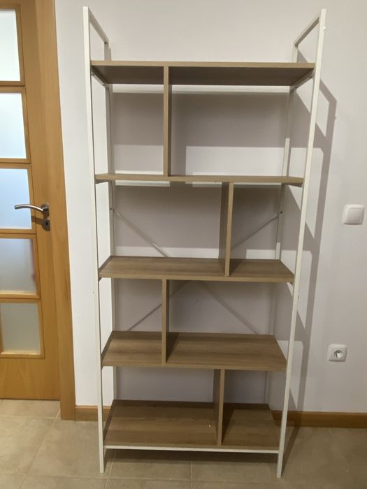 Estante metal e mdf