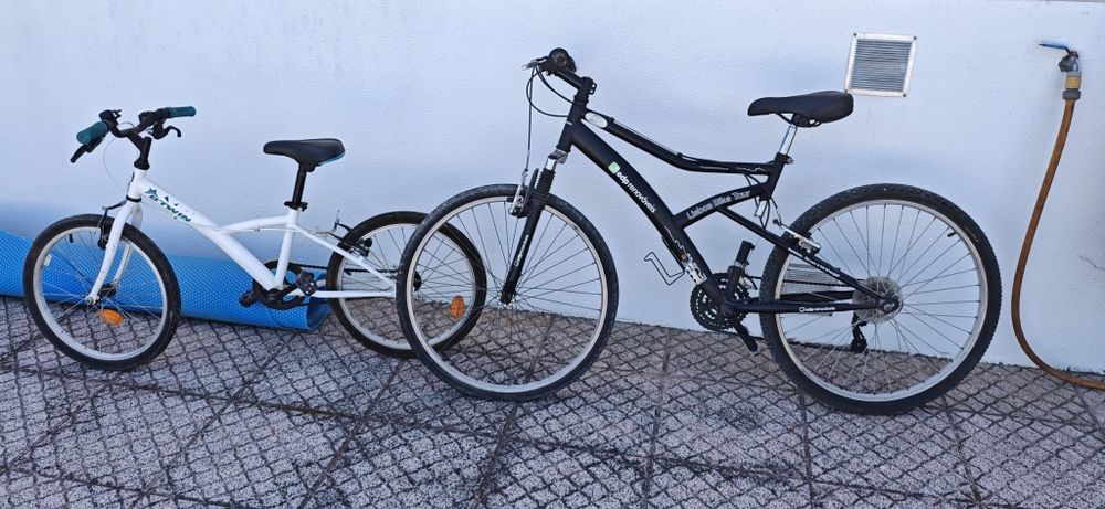 Duas bicicletas roda 26 e roda 20