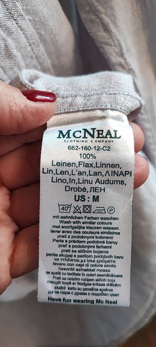 Lniana koszula McNeal – 100% len, rozmiar M