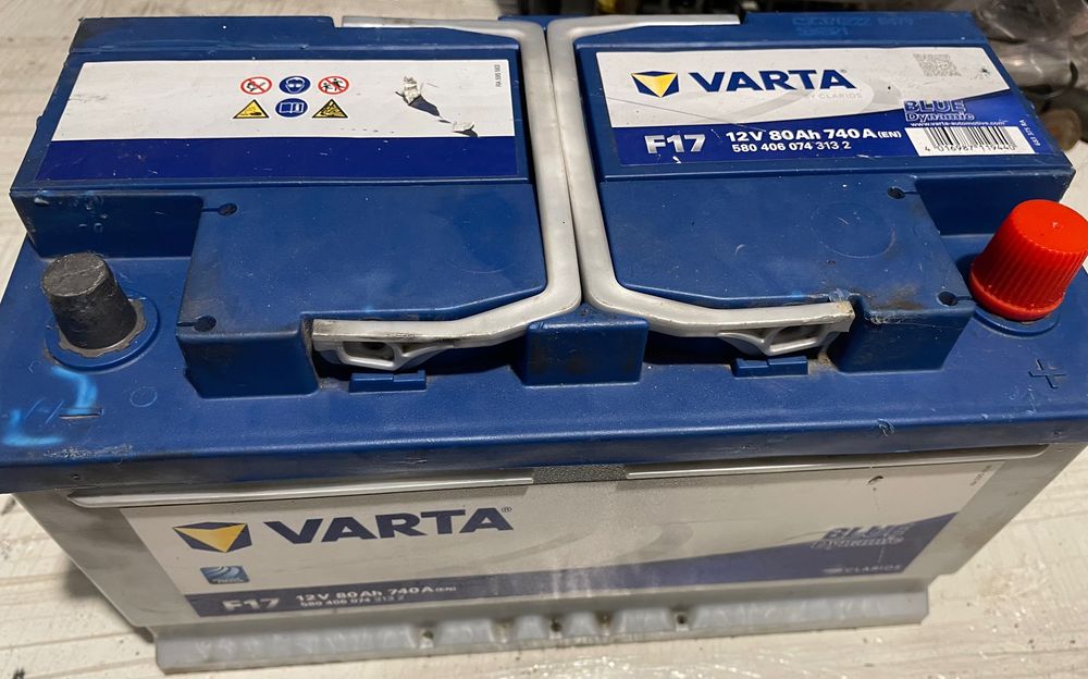 Акумулятор Varta F17 12v 80Ah 740A серпень 2023