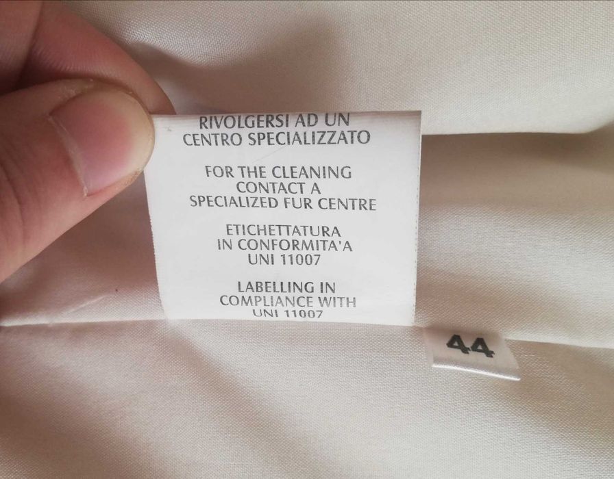 Futro z wiewiórek kurtka futrzana kremowa jasny beż r. 44 stan bdb