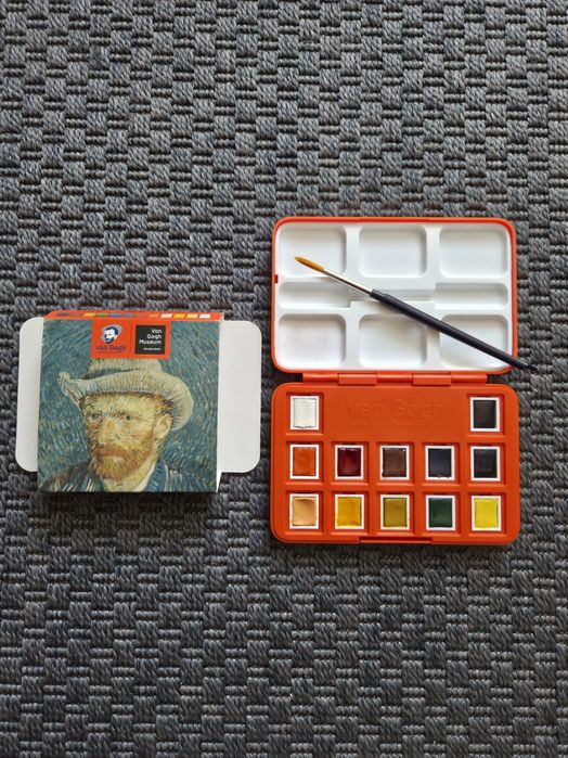 Zestaw farb akwarelowych w półkostkach Royal  Talens seria Van Gogh