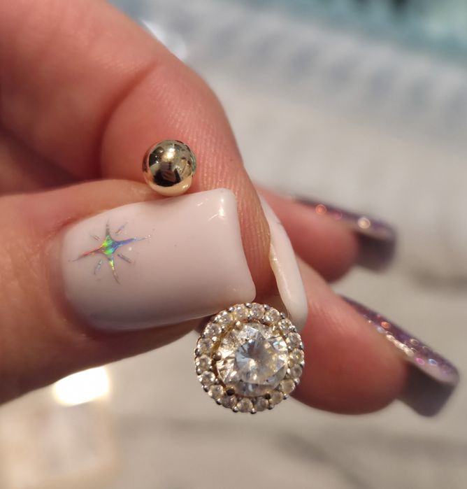 Пірсинг для пупка (золото 585 проба)!