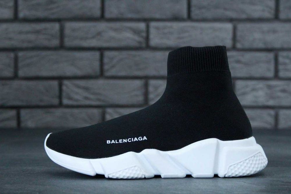 Мужские кроссовки Balenciaga Speed Trainer Sock "Black-White" 40-45