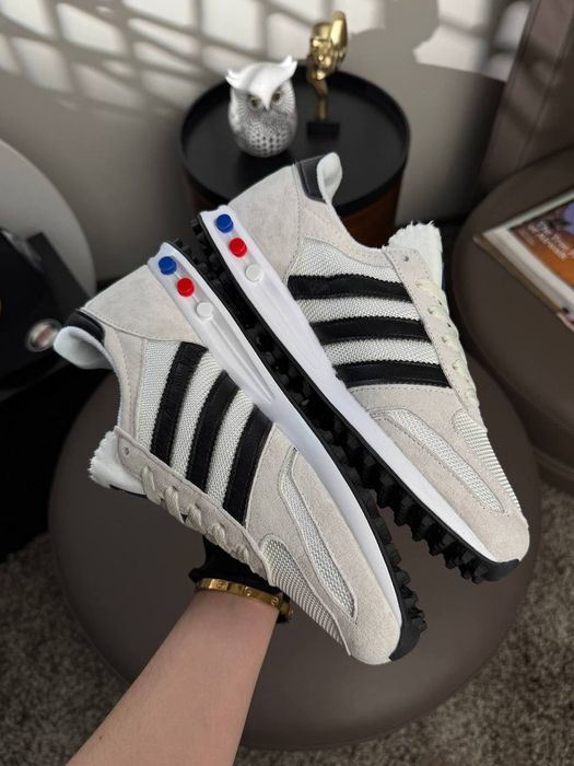 Кросівки сітка чоловічі Adidas LA Trainer Beige Black 41-45р