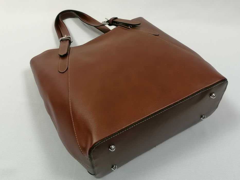 Nowa torebka damska skórzana Vera Pelle Made in Italy duża A4