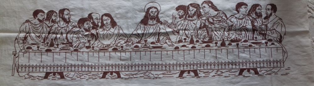 Cross-Stitch Last Supper of Christ