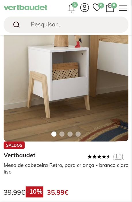 Mesa Cabeceira Infantil