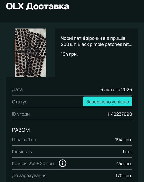 Чорні патчі зірочки від прищів 200 шт. Black pimple patches hitworker