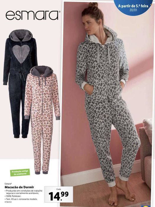 Macacão de dormir lidl