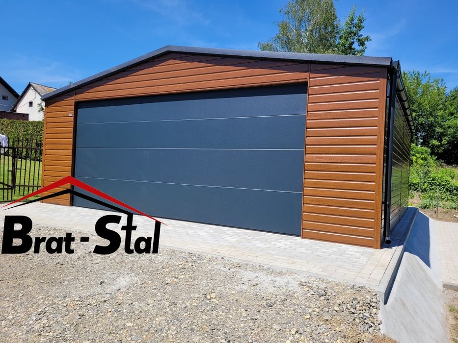 Garaże blaszane - PREMIUM - DREWNOPODOBNE 7x6 4x6 3x5 6x6 9x6 PROMOCJE