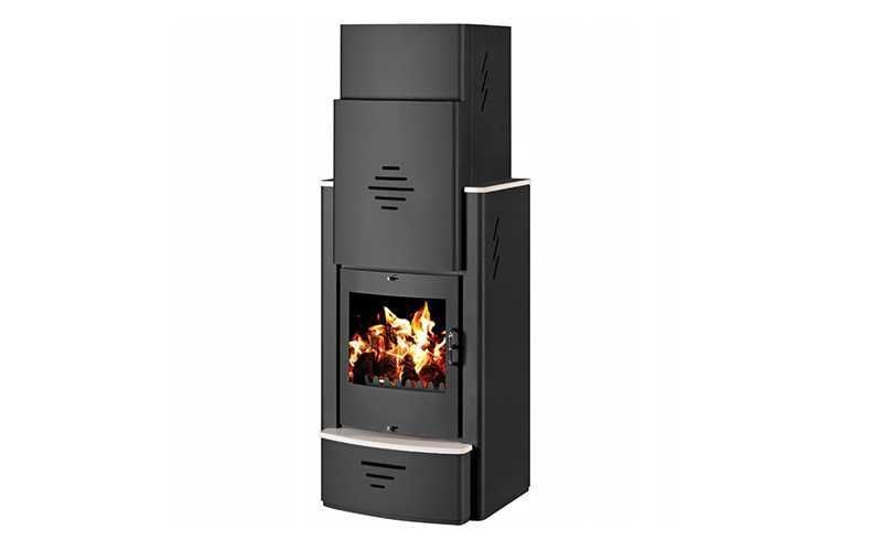 Kominek piec piecyk wolnostojący na drewno z wężownicą Sonata B 16kW