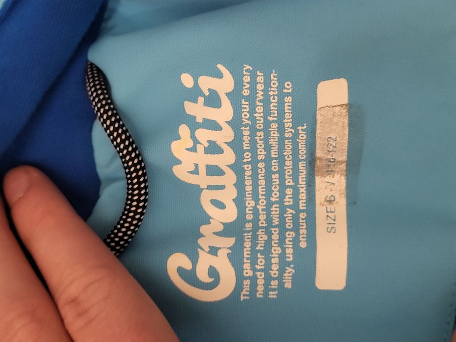 Dziecięcy kombinezon 116-122 narciarski zimowy r. 6  Graffiti