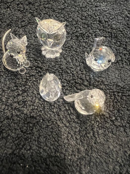 Coleção de 14 animais em cristal  Swarovsk