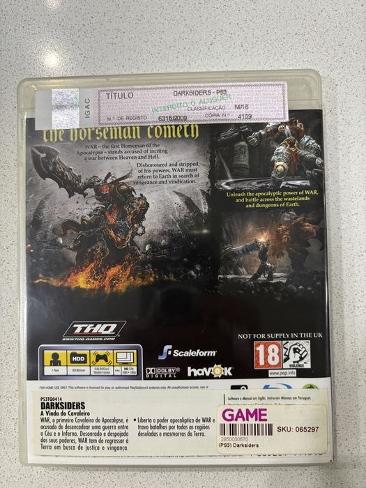 Jogo Darksiders – PS3