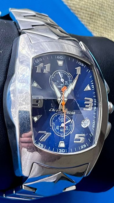 Мужские часы Chronotech 7468M, хронограф, сталь