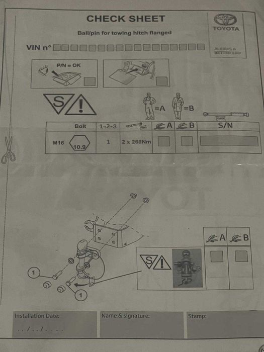 Bola de reboque / towbar / barra de reboque /