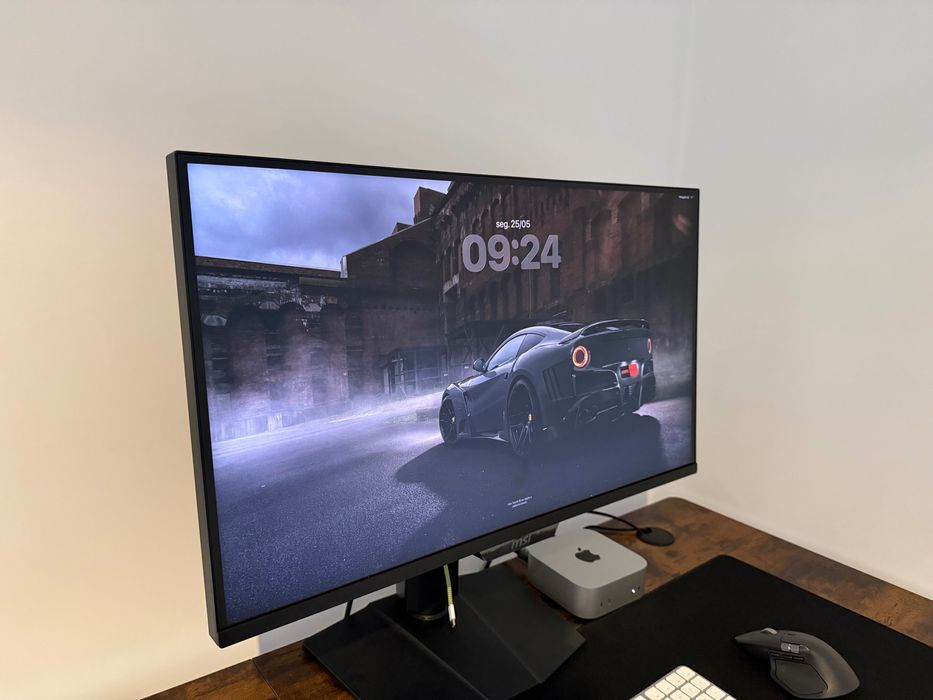 Setup Mac mini M4 16/512gb + acessórios + Monitor 4k 160/320Hz Mini Led