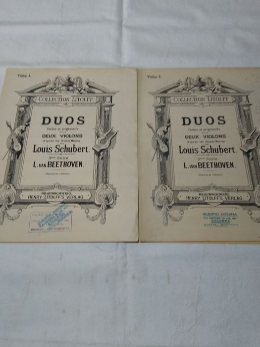 Louis Schubert Violin - Duette L. Van Beethoven Partituras