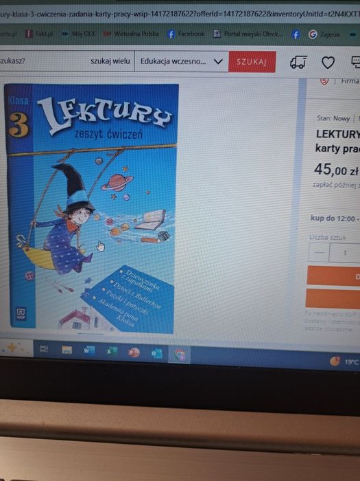 Lektury kl.3 zeszyt ćwiczeń WSiP - nowe