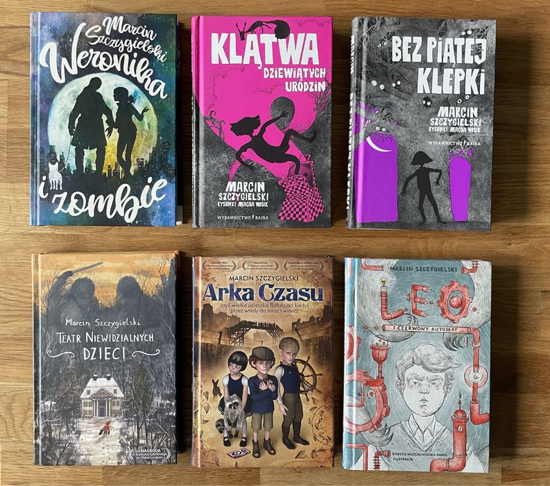 6 x Książka Marcin Szczygielski Klątwa, Teatr, Arka, Weronika