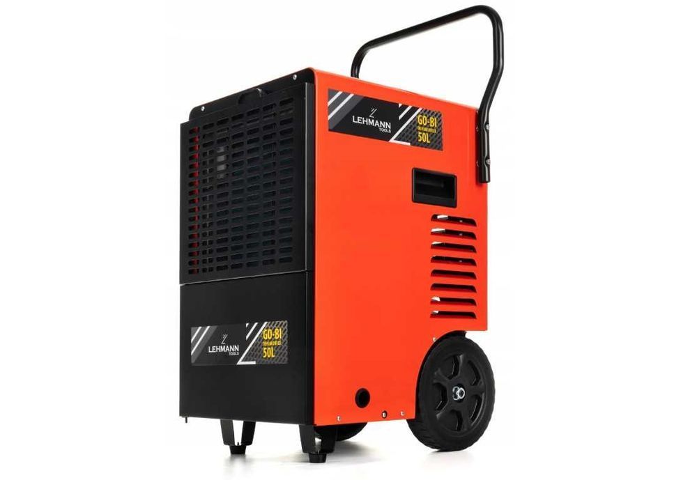 BUDOWALNY Osuszacz powietrza 900W Wilgoci Lehmann 50L/24H Przemysłowy