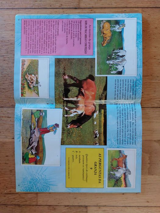 Caderneta de cromos "Os animais da Granja" - Completa