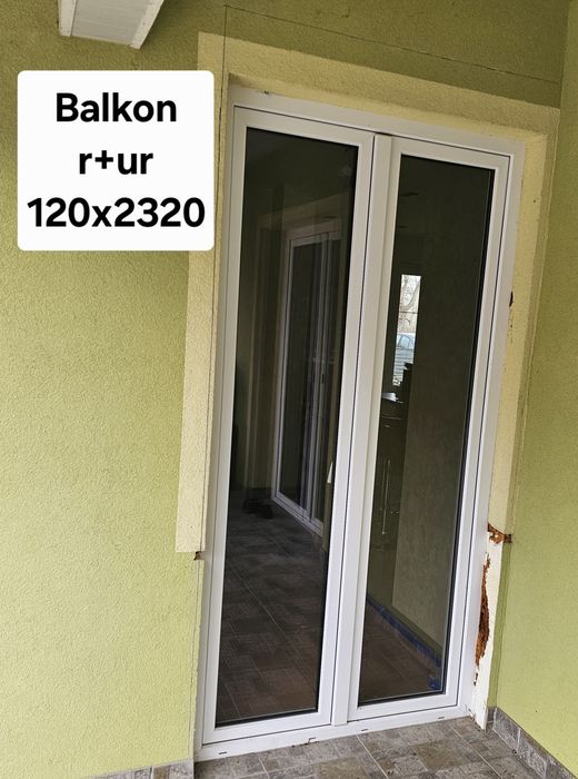 Okna PCV i Okna balkonowe Białe z szprosem