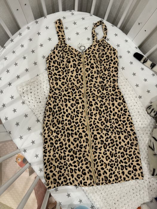 Плаття коротке леопардове H&M