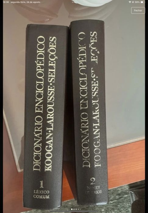 Conjunto de 20 livros de história, ciências, dicionário e outros