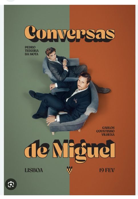 1 bilhete - Conversas de Miguel