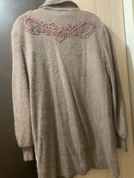 Пальто женское зимнее, кардиган ангора 50 р.