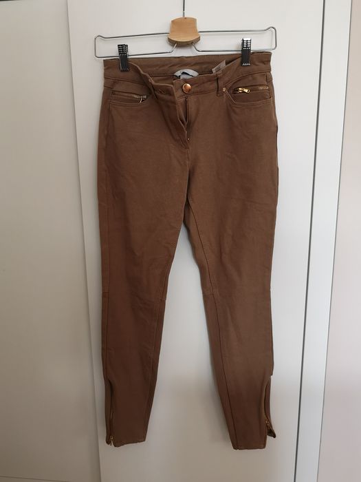 Spodnie nude rurki. 34 h&m Dopasowane